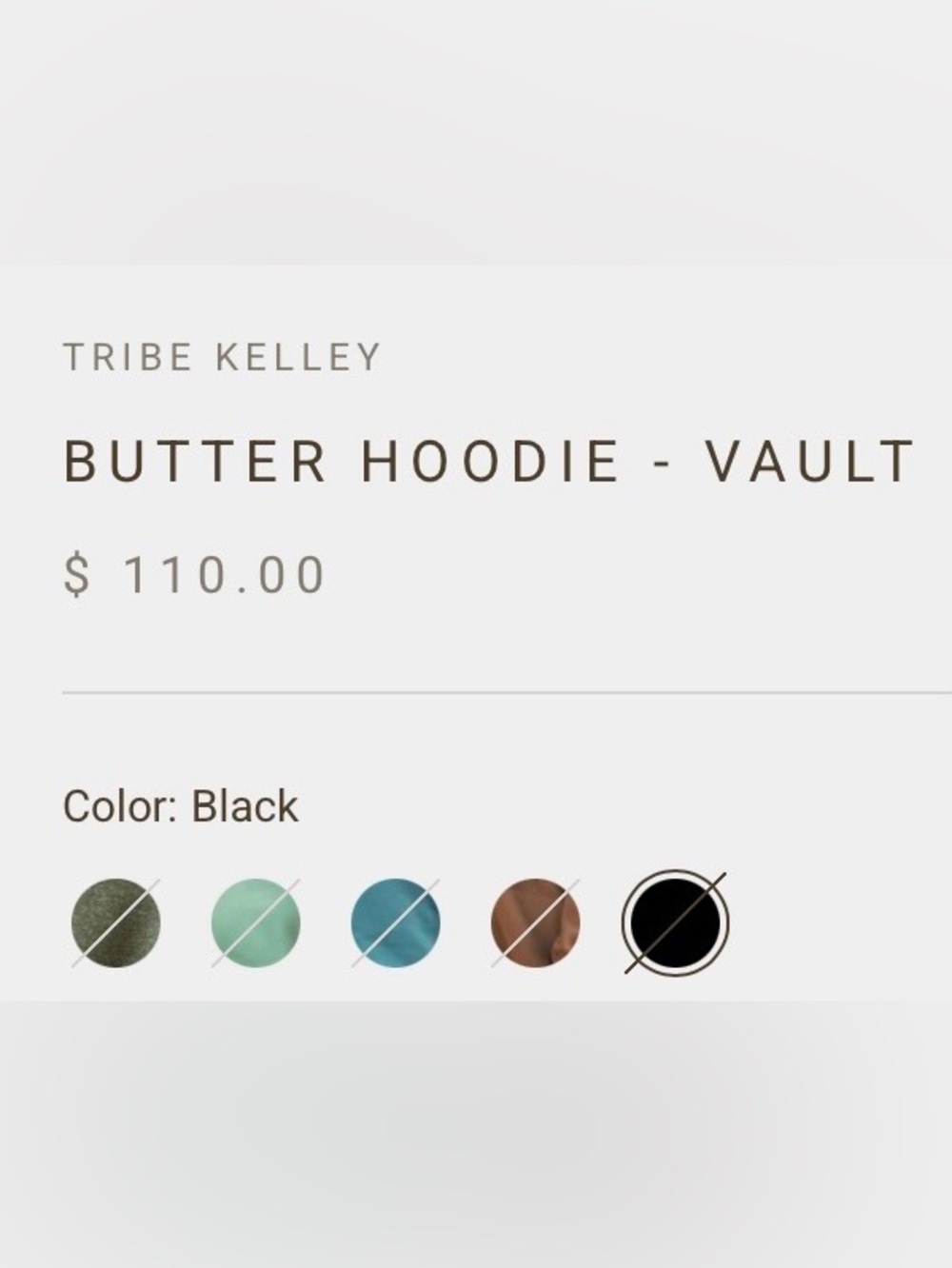 Tribe Kelley Butter Hoodie & Sweatpants Jogger Set Black - Vault - Picture 11 of 12